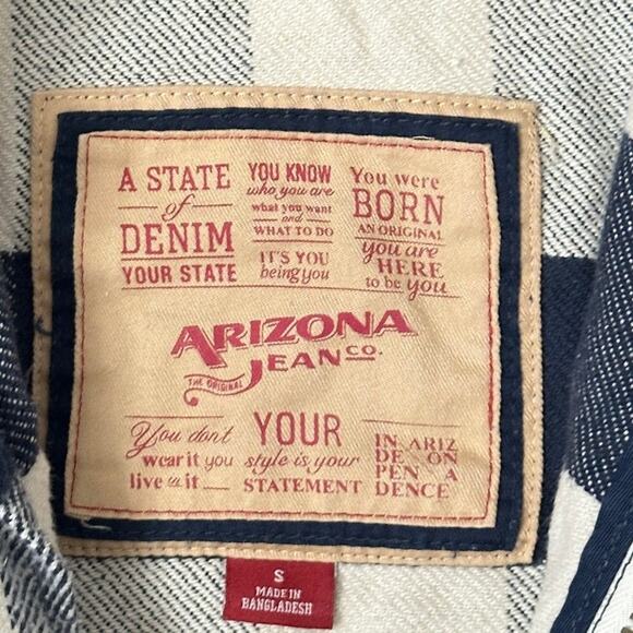 Arizona Jean Co Women Jacket Sz S Buffalo Plaid Flannel Shacket Gorp Outdoors - Picture 7 of 10